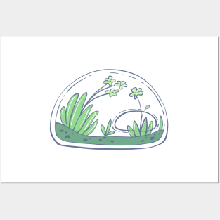 Grayromantic Potion Terrarium Hidden colors Posters and Art